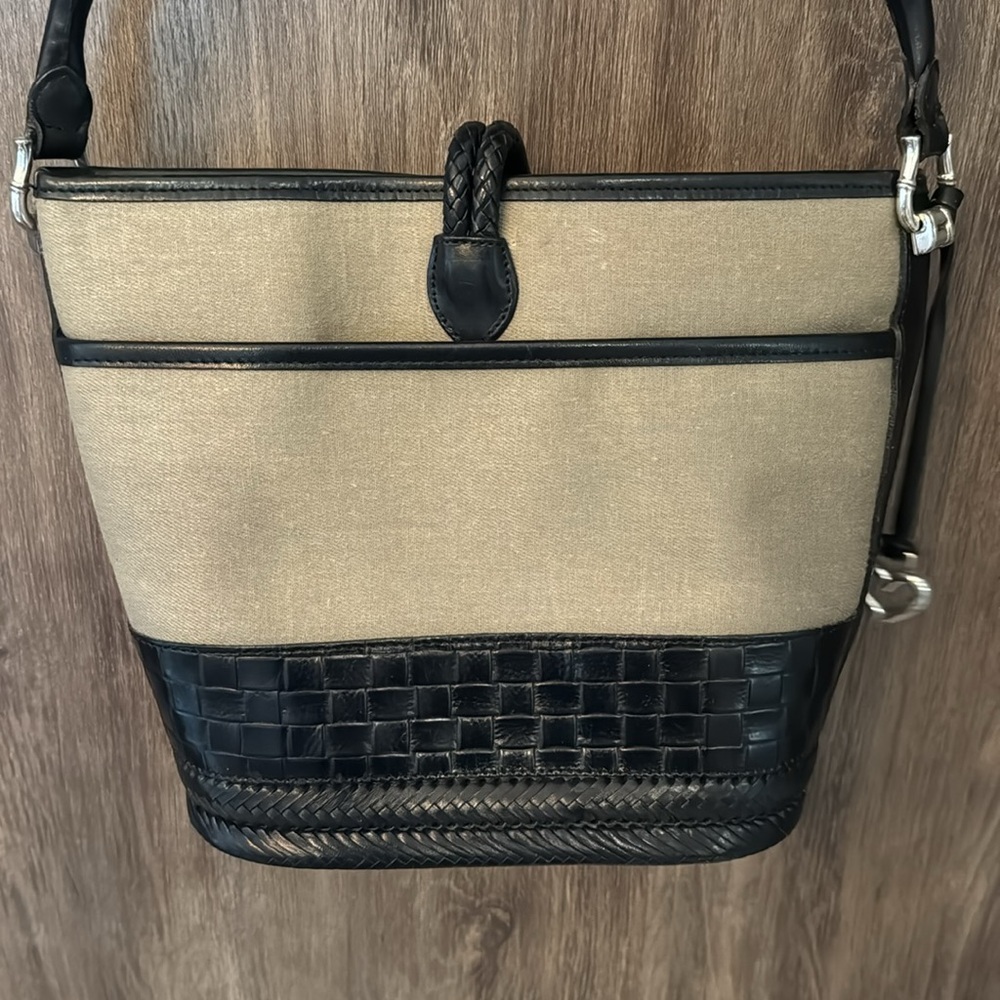 Vintage Brighton Canvas and Leather Shoulder Bag - Picture 4 of 7